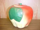 Crock Apple Cookie Jar w/lid