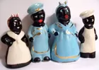 AFRICAN AMERICAN SALT AND PEPPER SHAKERS