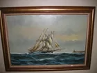 Oil on Canvas Ship Roumillat's Auction