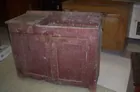 OLD REDWASHED DRY SINK