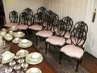Set of 12 Adams Style Dining Chairs, late 19th c.,