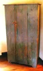 Tall One Door Primitive Cabinet    