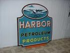 Harbor Petroleum Products W/plane Ssp Diecut Sign 