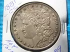 B9-EF $ 1881-CC key coin-silver