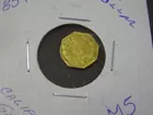 M-5, 50 CENT 1857 CALIFORNIA GOLD