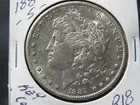 R-18,UNC SILVER $1.00, 1889-S, KEY COIN