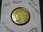 R-5, $5.00 1915 INDIAN GOLD