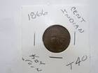 T-40,ABOUT UNC 1866 INDIAN CENT