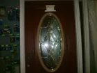 Leaded beveled exterior door