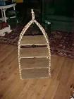 shelf made of empty spools