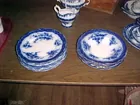 flow blue luncheon plates