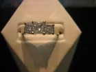 3 Stone Princess Cut Diamond Band