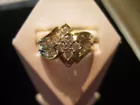 1ct tw Diamond Cluster Ring