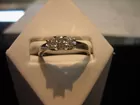 3 Stone Diamond Ring set in 14K Gold & Platinum