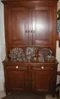 two pc. stepback cupboard