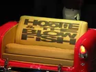 Vintage Custom Car Couch '55 Red Chevy Bel Air