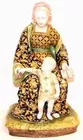 Faience Figural Group.