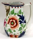 Gaudy Dutch Cream Pitcher - Double Rose.