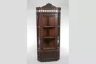 Tramp Art 6' Hanging Corner Cabinet