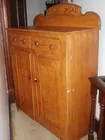 grain ptd. 2 door/2 drawer cabinet