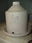 stoneware chick waterer