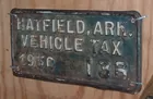 HUNTER'S AUCTION SERVICE-SMALL TAX TAG
