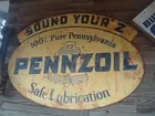 HUNTER'S AUCTION SERVICE-METAL PENNZOIL SIGN