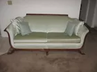 Mint Green Ornate Sofa