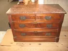 Brown Marble Top Dresser