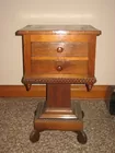 corner table w/ drawers