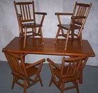 Habitant log pine Dining set