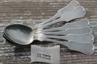 Set of 6 COIN Silver Spoons