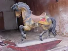 EARLY WOODEN ROCKING HORSE