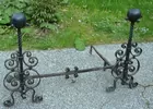 3ft. Tall Wrought Iron w/Stretcher