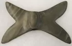 Double Cresent Bannerstone 4 1/4, Banded Slate, M