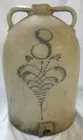Rare Decorated Stoneware Jug 8 Gallon with Spout H