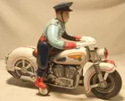Police Honda Motorcycle 11 1/2 Inch Long, Batter