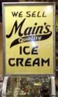 C F Mains Ice Cream Curb Sign