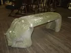 concrete bear bench