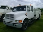 1992 International 4600 Single Axle Crane Truck