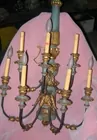 Italian wood & gilt wall sconce