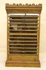 Oak & Glass 12 Drwr. Spool Cabinet