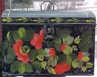 Stevens Plains, Maine Decorated Tin Document Box