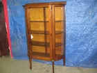 nice oak china closet