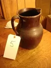 BROWN 1 HANDLE MILK PITCHER