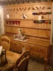 PINE PEWTER HUTCH
