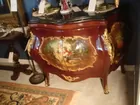 FRENCH MARBLE TOP CONSOLE CHEST