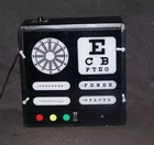 Lighted eye chart, 1950's
