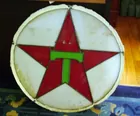 TEXACO LEADED GLASS SIGN