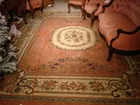 ORIENTAL RUG-RUST & CREAM COLOR